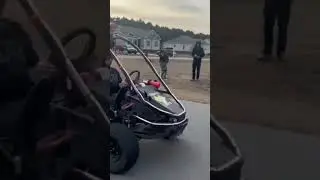 Predator 670 gokart hard launch! #gokart #dunebuggy #predator #harborfreight #buscobeach