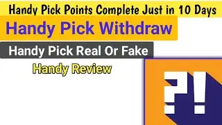 How to earn more handy pick points | Handy pick app se paise kaise kamaye | Handy review
