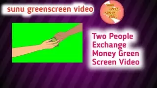 Two People Exchange Money Green Screen | sunugreenscreenvideo #cartoon #greenscreen