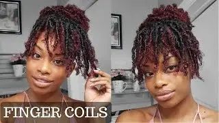 HOW TO | FINGER COILS ON KINKY CURLY HAIR + COIL OUT NATURAL HAIRSTYLE | JOURNEYTOWAISTLENGTH