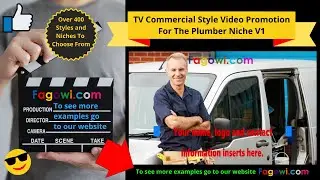 Plumber Video Ad V1 TV Commercial Style For Online Digital Marketing & Social Media Lead Generation
