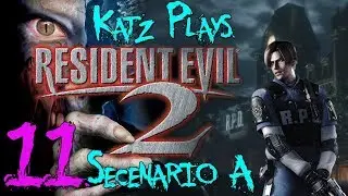 Let's Play Resident Evil 2, Katz Plays | ep 11, B |  Licker! (I hardly even know her)