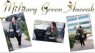 Plus Size Outfit of the Day: Military Green Anorak