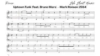Uptown Funk feat  Bruno Mars - Mark Ronson (Piano Sheet Music In Description)