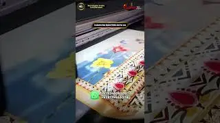 🌸 Fresh Floral Vibes 🌸#digitalprinting#fabricprinting#saree#sublimation#ytshort#ytviral#trending#yt