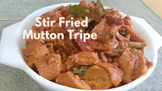 ஆட்டு குடல் பிரட்டல் | Stir Fried Mutton Tripe | ENG Subtitle