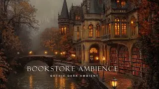 Through Autumn Leaves on Dewy Paths🍂 Dark Academia Bookstore Ambience with Rain for Writing & Study