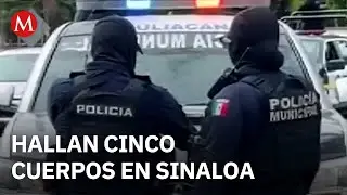 Hallan cinco cuerpos en Sinaloa; investigan cuatro posibles desapariciones forzadas
