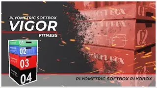 Plyometric Jump Box Soft Foam Velcro Fitness Crossfit Gym Training Plyo Box  | VIGOR FITNESS