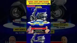 Honda Activa Full Cost Breakdown (GST, Road Tax, Insurance) #activa #youtubeshorts