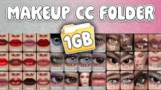 sims 4 MAKEUP CC FOLDER BEAUTY CC PACK 1GB