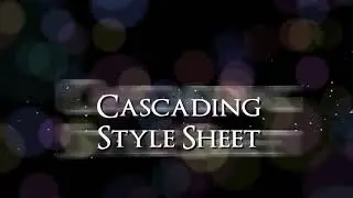 Cascading Style Sheets (CSS) - The Syntax 2