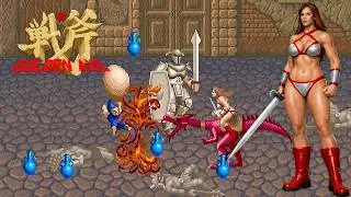 Golden Axe (1989) Arcade Longplay | Tyris Flare Full Playthrough, Final Boss & Ending[No Commentary]