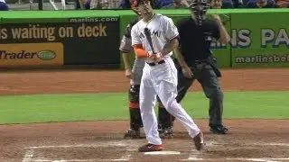 Stanton swats a tape-measure blast to left