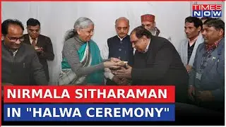FM Nirmala Sitharaman Take Part In The Traditional Halwa Ceremony Before Union Budget 2024
