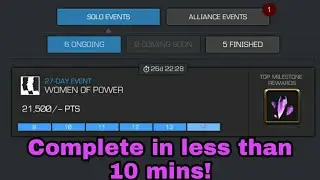 Woman Of Power Solo objective in less than 10 mins!