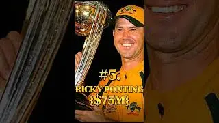 Top 10 Richest cricketer in the World #youtubeshorts #cricket#shorts