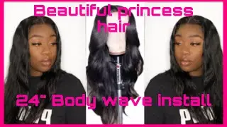 Watch Me Install & Style | 24&rdquo; Body Wave Wig | Ft. Princess Hair AliExpress