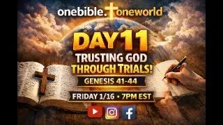 Day 11 | From Prison to Purpose &mdash; Trusting God Through Trials (Genesis 41&ndash;44)