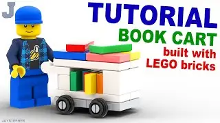 LEGO Tutorial On How To Make A Book Cart