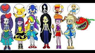 Mlp mane 6 Different characters Papper Custom- Hobby ideas