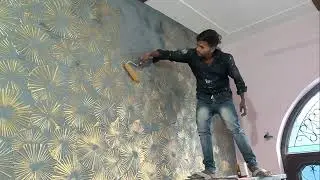 New wall texture painting wall putty JK texture painting kaise karte hain 2025