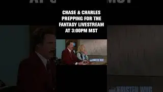 What It's Like Prepping for Fantasy Livestream