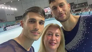 #telebarisocialnight - Danilo Gelao e Marco Giustino pattinando portano la Puglia nel mondo