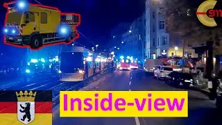 [BERLIN] Höchste Eile | Person unter Tram | Turmdrehwagen auf Einsatzfahrt | Inside-view | 037