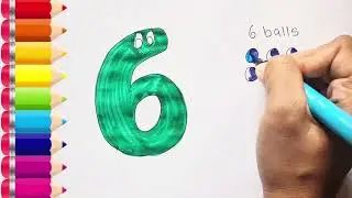 How to draw Numbers 1 to 10 easy step by step 🔢