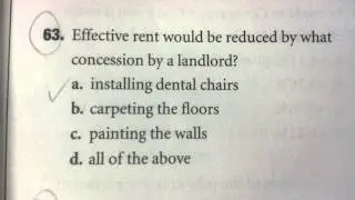 Effective rent deduct specific concession