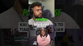 KAI CENAT REACTS TO TIAGZ NEW BRAZILIAN PHONK SONG &ldquo;TACATA&rdquo; #shorts