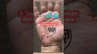 Palmistry | Property Foreign Settlement | #palmistry #palmreading #shorts #videos #online #learn