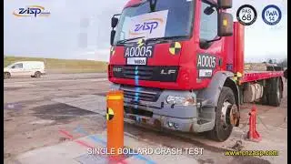 Suprema HB-HA502 Automatic Rising Bollard Crash Test In UK By MIRA