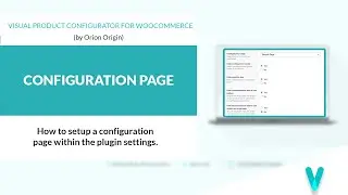 How to setup a configuration page within the plugin settings.