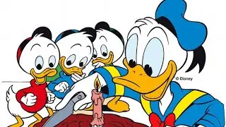 Donald Duck Politics with the Bee Cartoon