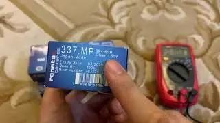 Renata 337 SR416SW 1.55v Button Battery Unboxing  & Test ( Expiry 03 2020 , Tested 04 2021 @ 1.584v)