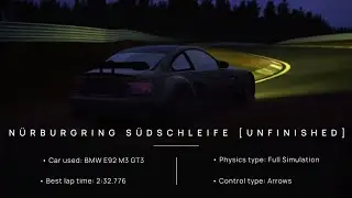 Project Racer Hotlap - Nürburgring Südschleife | MD 10 [Full Simulation]