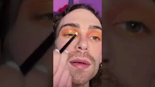 ASMR Makeup No Talking ✨ Pink & Orange Sunset Eyeshadow Look on Hooded Eyes 🌞 #notalking #asmr