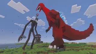 BloodBath Godzilla vs The Art of Trevor Henderson Addon in Minecraft Bedrock