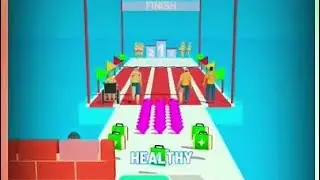 NOOB vs PRO vs HACKER in Healthy Run Game (Gameplay)