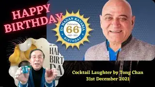Cocktail Laughter by Tong Chan @laughteryoga 66th Birthday Zoom Party