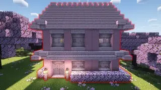 Minecraft | Cherry Blossom House | Tutorial | PakGamerBoy