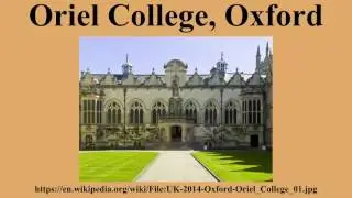 Oriel College, Oxford