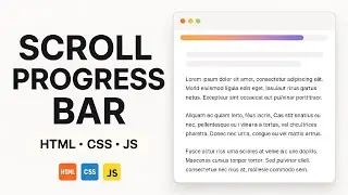Build a Scroll Progress Bar in Just 7 Lines of JavaScript!
