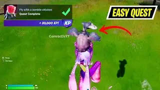 Fly with a zombie chicken Fortnite