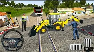 JCB Beckhone Loader Driving Simulator#30 - Bus Simulator Indonesia Mod - Android Gameplay
