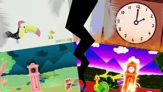 HICKORY DICKORY DOCK ~ TURKEY VS ROOSTER VS PARROT VS OWL BIRDS PARTY CRASH WINGS OF LOVE EFFECTS