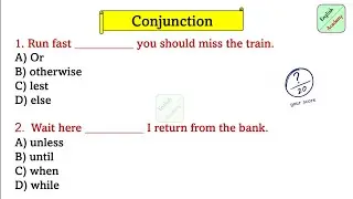 conjunction practice set (6) for All exams #board& competitive  #englishacademybydeepakkr