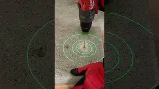 Stop Guessing! Drill Perfectly Straight Through Concrete 🎯